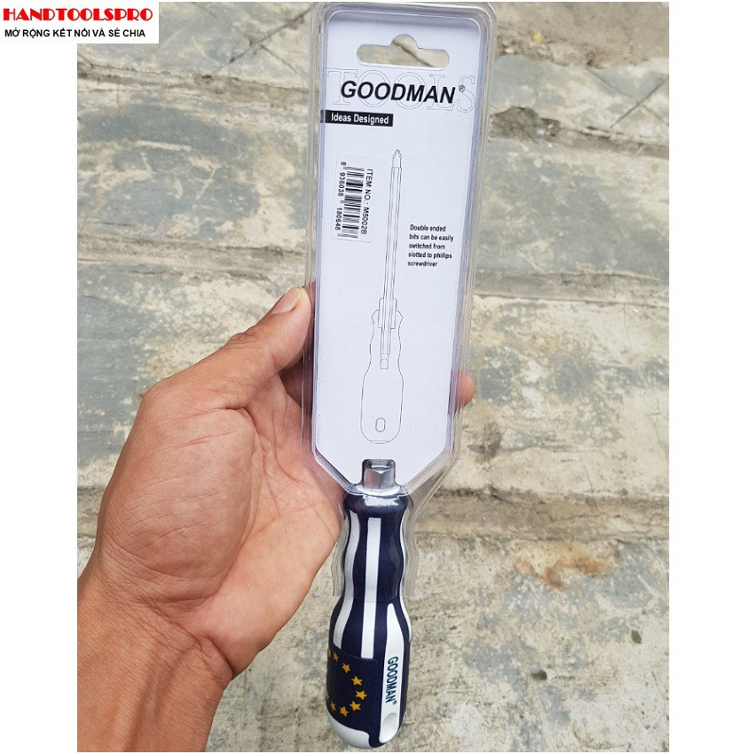 Tua Vít 6x150mm 2 đầu dẹp và bake cao cấp EU GOODMAN M5002B