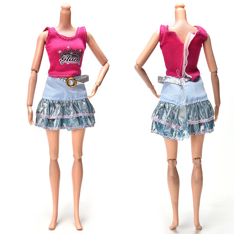 Set Váy 2 Món Thời Trang Cho Búp Bê Barbie