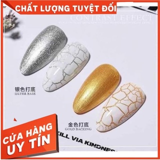 Cặp sơn nứt trắng đen,sơn móng,sơn nứt màu hót angels 15ml
