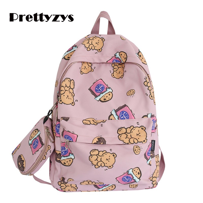 Balo Prettyzys Đựng Laptop 14 Inch Phong Cách Hàn Quốc 2021 Đa Năng Cho Nữ