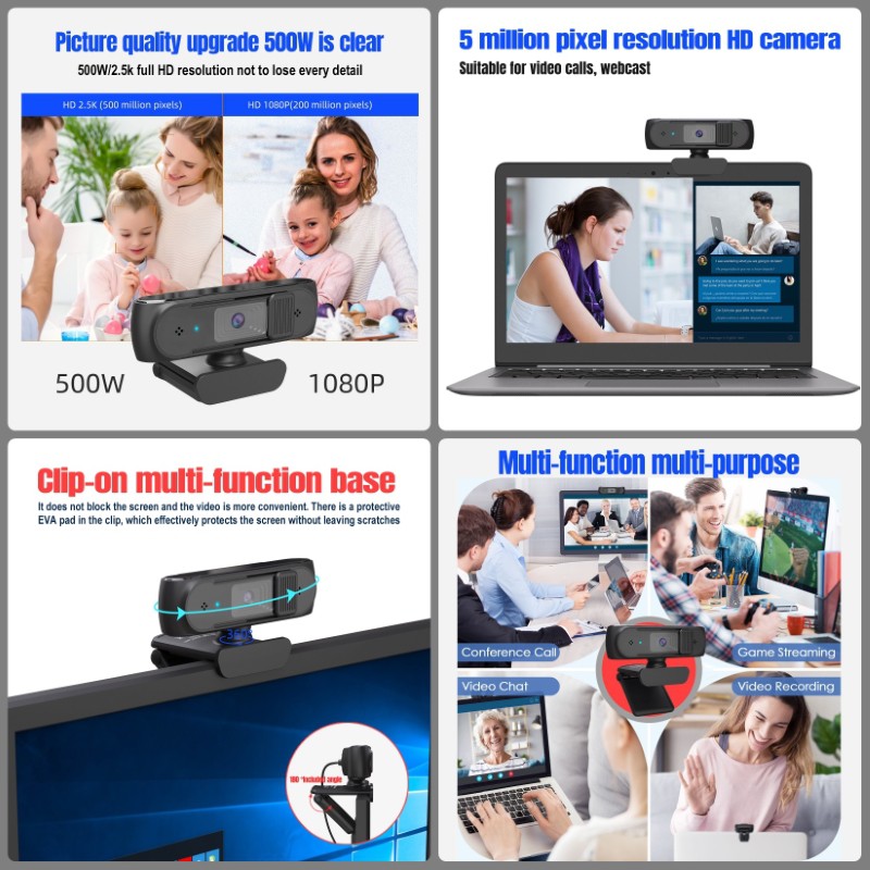 Webcam HXSJ S2 Auto Focus 1080p | BigBuy360 - bigbuy360.vn