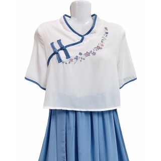Đầm voan cosplay màu pastel