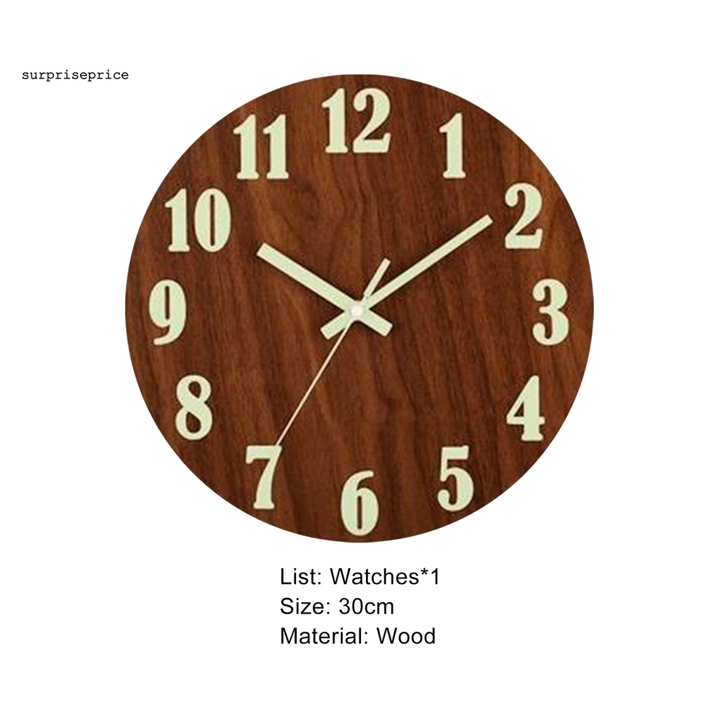 Đồng hồ treo tường phát quang 2 kiểu độc đáo trang trí nhà cửa