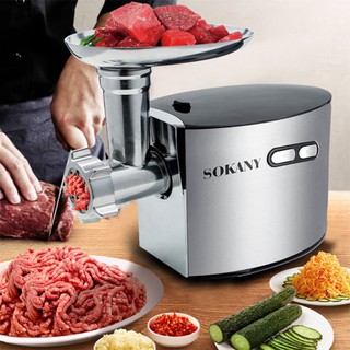 Máy xay thịt đa năng, đùn thịt làm dồi sụn Sokany 2500W