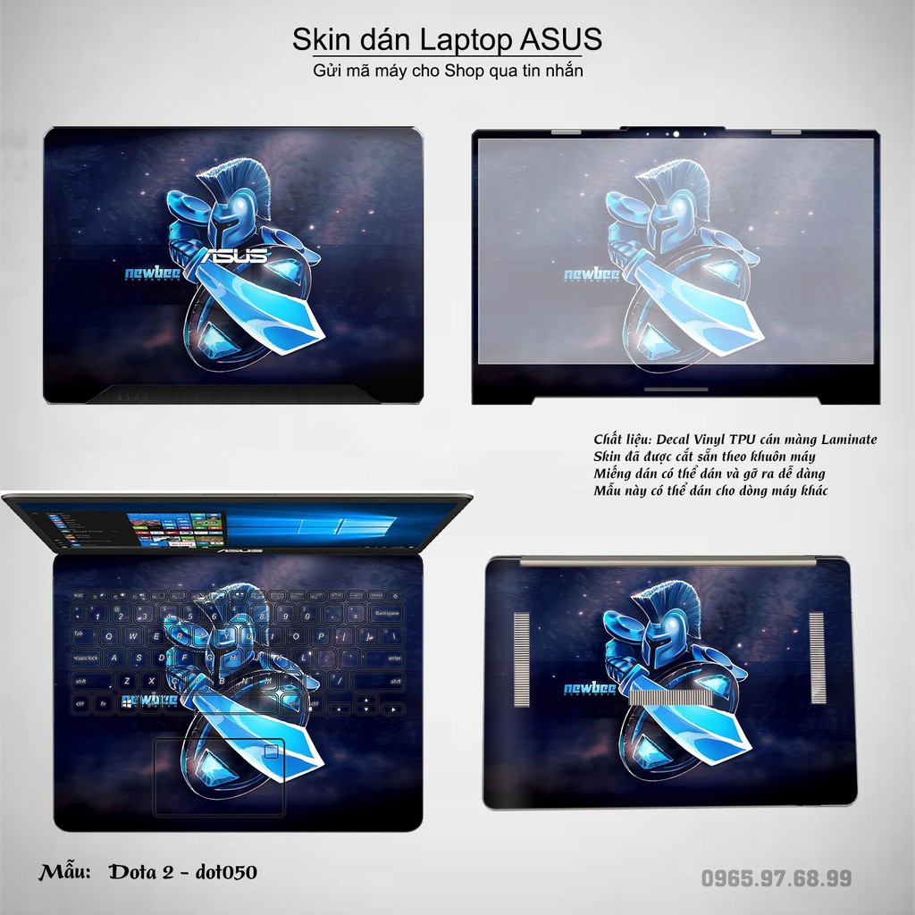 Skin dán Laptop Asus in hình Dota 2 _nhiều mẫu 9 (inbox mã máy cho Shop)