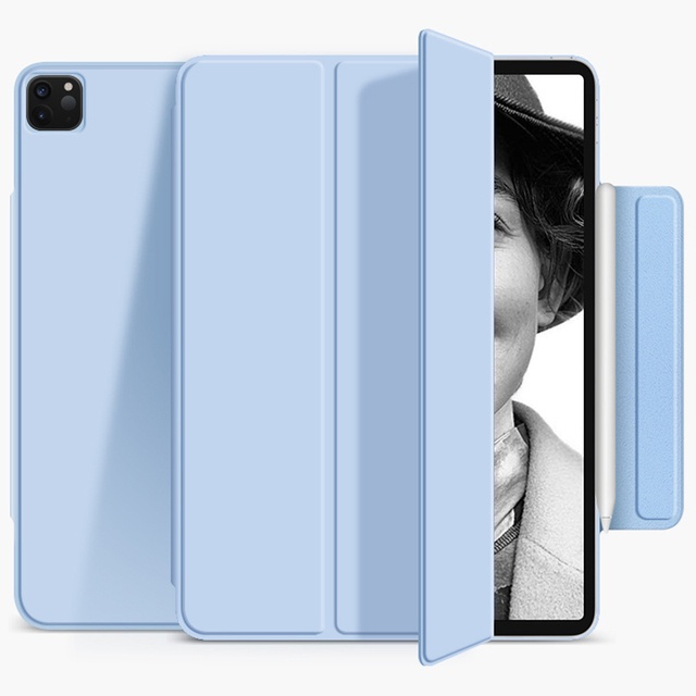Ốp da có nắp gập từ tính tự động tắt mở màn hình thông minh cho ipad pro 11 2021 2020 2018 pro 12.9 air 4 10.9 ốp