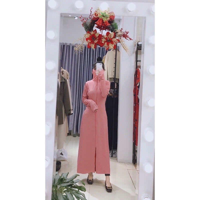 Áo chống nắng toàn thân thời trang GU vải 2 lớp thoáng mát chống tia UV bản cao cấp | BigBuy360 - bigbuy360.vn