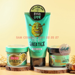 Mặt Nạ Đất Sét Real Shrek Pack - Cica Sugar Scrub | Mặt nạ lột mụn đầu đen Peel Off Shrek Pack Cho Da Dầu Mụn, Mụn Ẩn