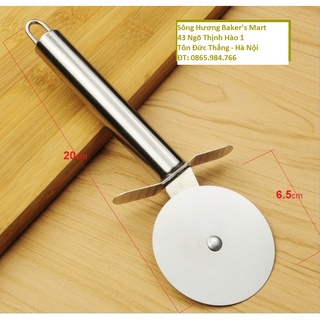 Dao cắt Pizza Nhỏ Inox đường kính lưỡi 6.5cm