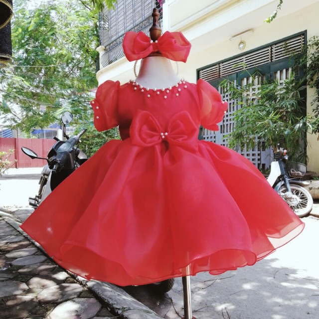 ĐẦM CÔNG CHÚA XOÈ CAO CẤP BÉ GÁI [TẶNG KÈM CÀI TÓC]