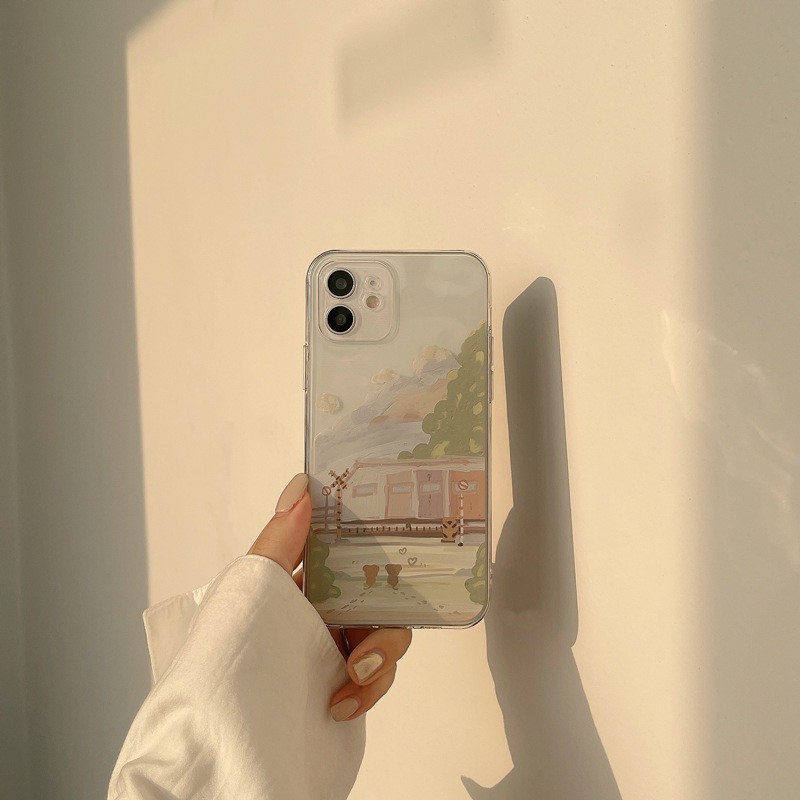 𝐂𝐨́ 𝐬𝐚̆̃𝐧 𝐜𝐡𝐨 𝐢𝐏𝐡𝐨𝐧𝐞 𝟏𝟐 Ốp lưng cho iphone, ốp vintage silicon trong dẻo lộ màu máy