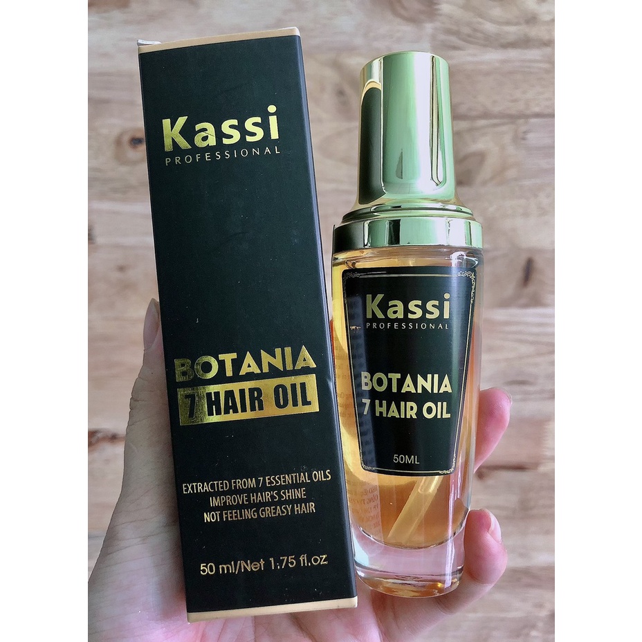 Tinh Dầu Kassi Botania 50ml Dưỡng Tóc Siêu Bóng Mượt