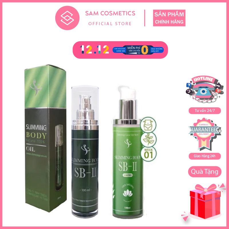 Tinh Dầu Ủ Nóng Tan Mỡ Bụng Slimming Body SB-II, Tan Mỡ Bụng, Tay, Chân, Đùi