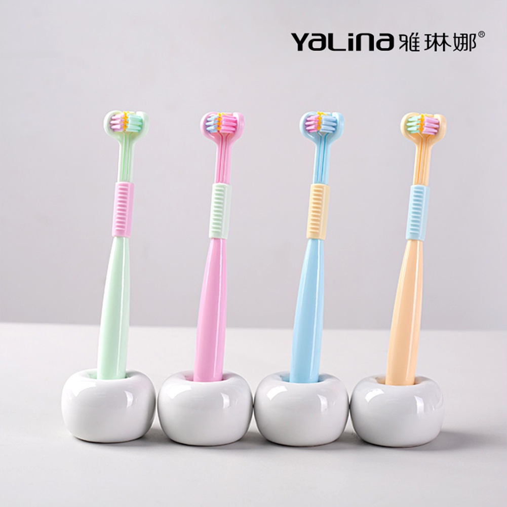 Bàn chải đánh răng lông mềm ba mặt Bàn chải đánh răng mềm siêu mịn Chăm sóc răng miệng Bàn chải đánh răng an toàn Bàn chải đánh răng chăm sóc sức khỏe răng miệng flash12_vn