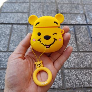 Vỏ case Airpods hình gấu Pooh dễ thương