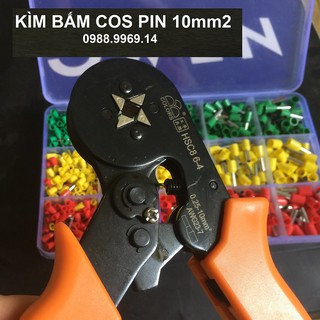 KÌM BẤM COS PIN 0.25-10mm2 KÈM HỘP 1600 COS PIN
