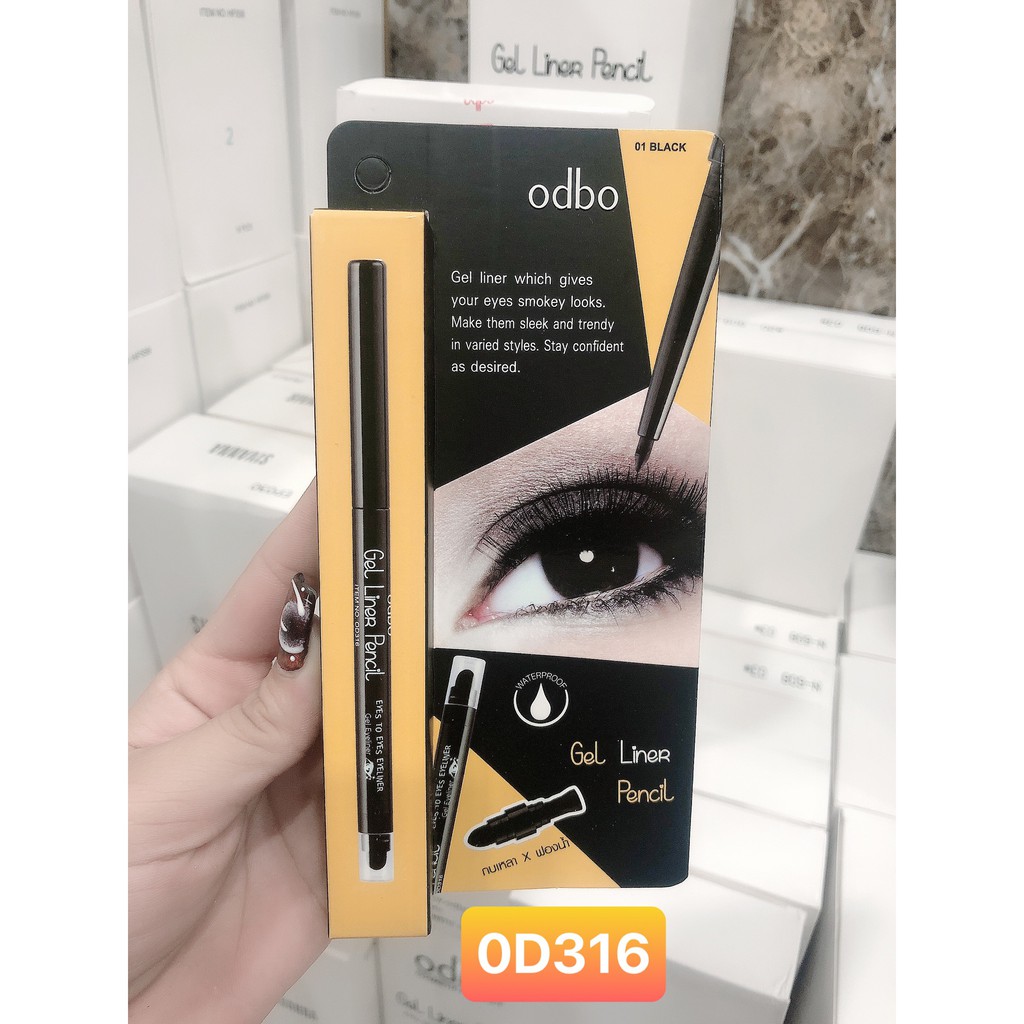 BÚT KẺ MẮT NƯỚC GEL LINER PENCIL ODBO | BigBuy360 - bigbuy360.vn