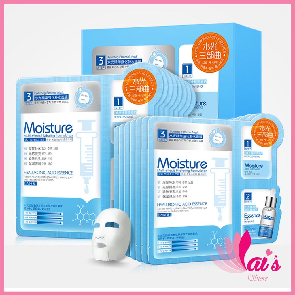 Mặt Nạ 3in1 LAIKOU Đa Tác Dụng, Sạch Sâu, Dưỡng Ẩm, Sáng Da, Thu Nhỏ Lỗ Chân Lông Mask Nội Địa Trung Chính Hãng