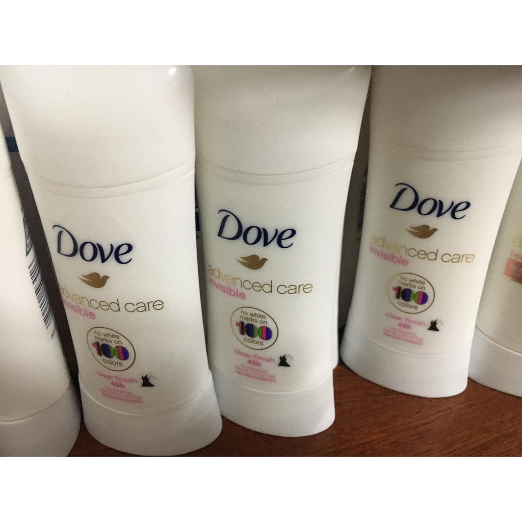 Lăn Khử Mùi Dove Advanced Care Invisible  Của Mỹ 74g thơm quyến rũ thoải mái và khô ráo suốt cả ngày dài