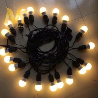 Dây Đui Đèn Trang Trí Quán Cafe 10M20 Đui Kín Nước IP65 [chưa bóng]