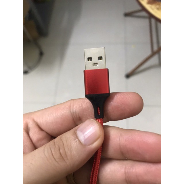 Cáp sạc đa năng 3 đầu dây dù 1m, cổng Lightning - Type C - Micro USB - HH Store