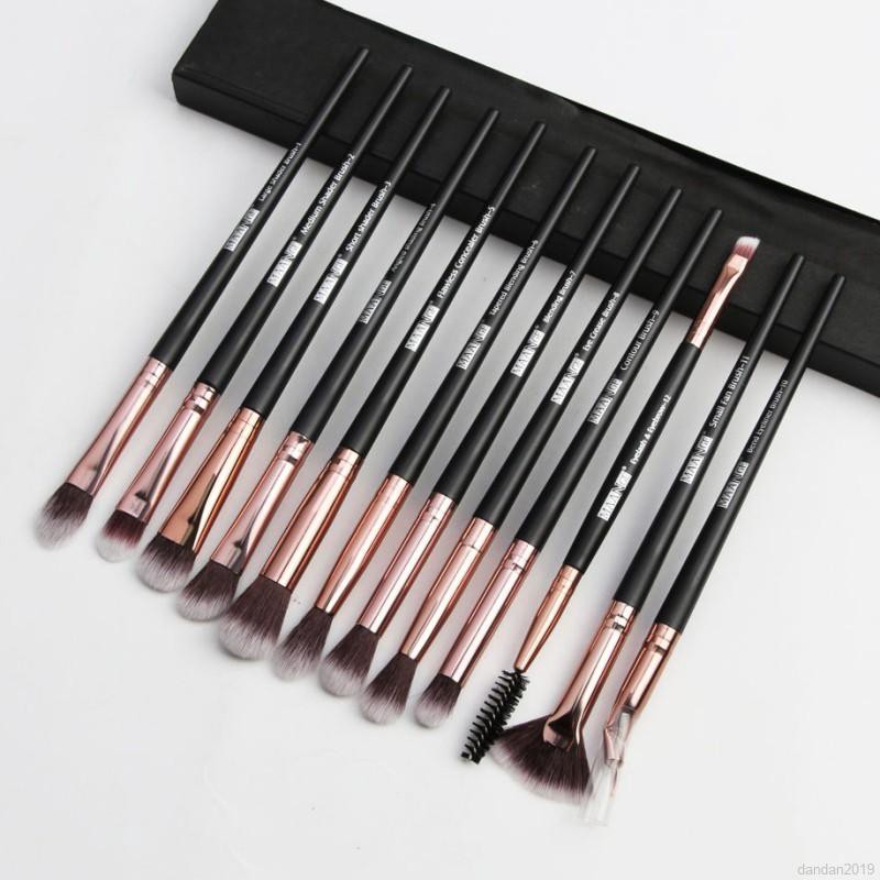 Set 12 cọ đánh phấn trang điểm MAANGE đa năng chất lượng cao