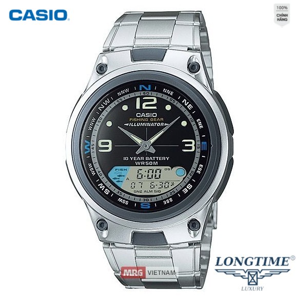 Đồng Hồ nam Casio Dây Kim Loại AW-82D-1AV Chính Hãng