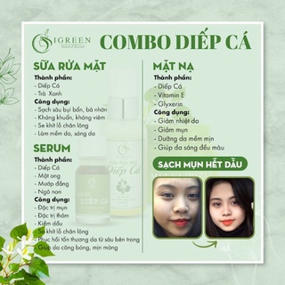 BỘ ĐÔI SỮA RỬA MẶT VÀ SERUM DIẾP CÁ