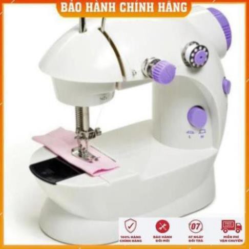 Máy Khâu Mini Gia Đình 2 Tốc Độ Có Đèn Led Cắt Chỉ