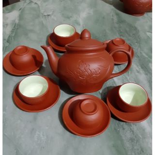 Bộ ấm chén trà tử sa Bát Tràng