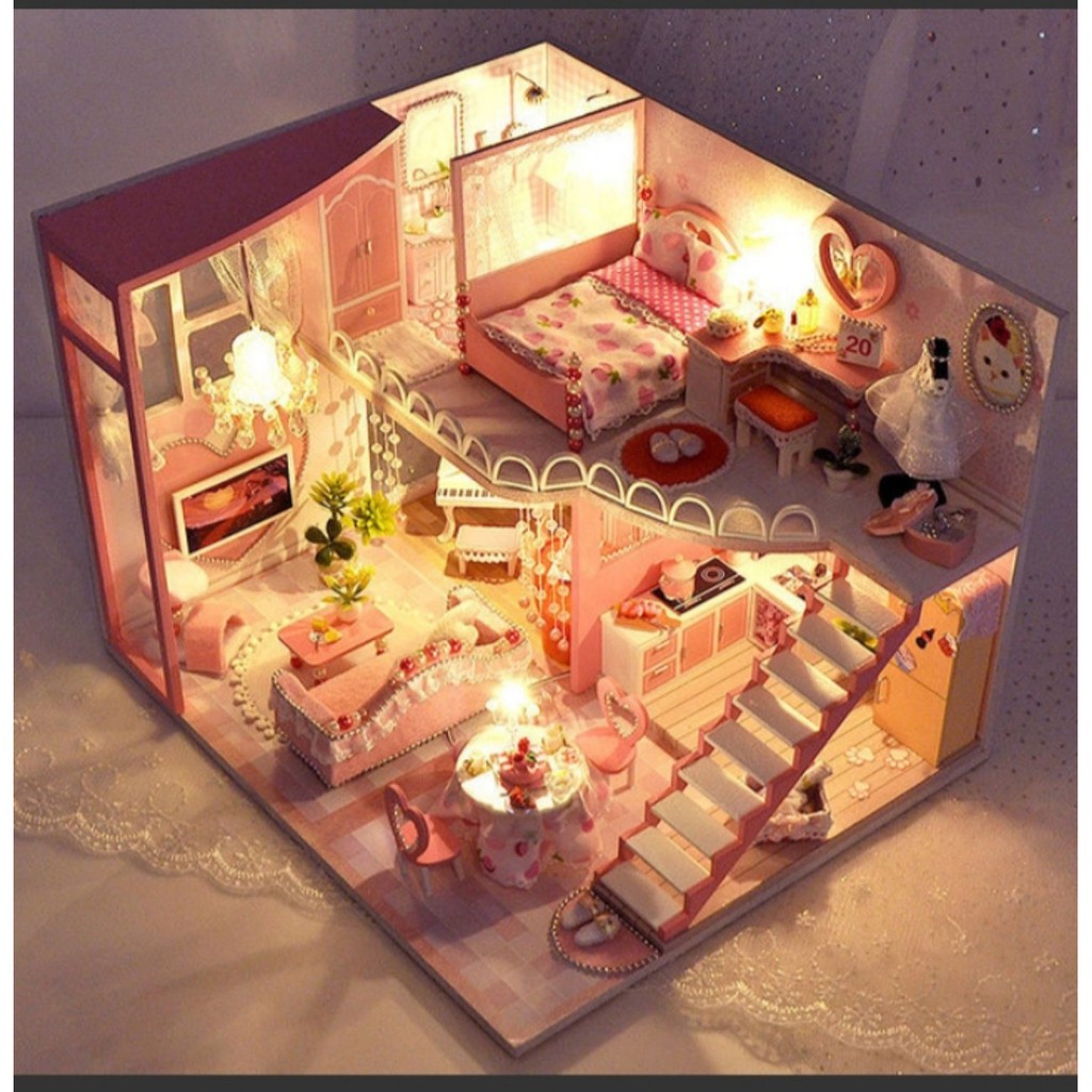 Mô hình nhà gỗ DIY - Kitty room