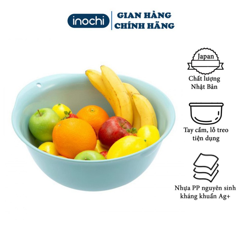 [3 size] Thau Nhựa Cao Cấp Yoko Inochi Nhật Bản Loại Lớn Nhựa Cao Cấp Chắc Chắn Sang Trọng Gọn Gàng An Toàn Cho Sức Khoẻ