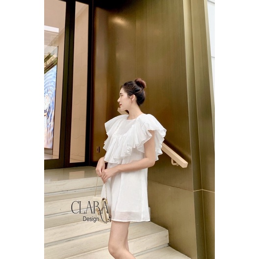 Váy đầm dáng suông thiết kế JOIE ROSE vải Tơ cao cấp 4 màu tươi sáng by Clara