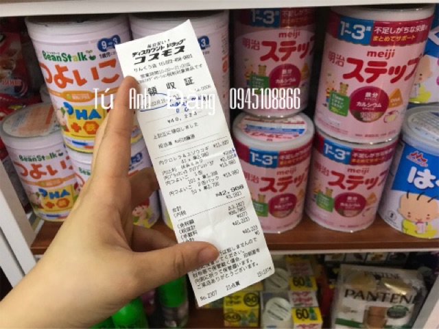Sữa Meiji 0 800gr xách Nhật