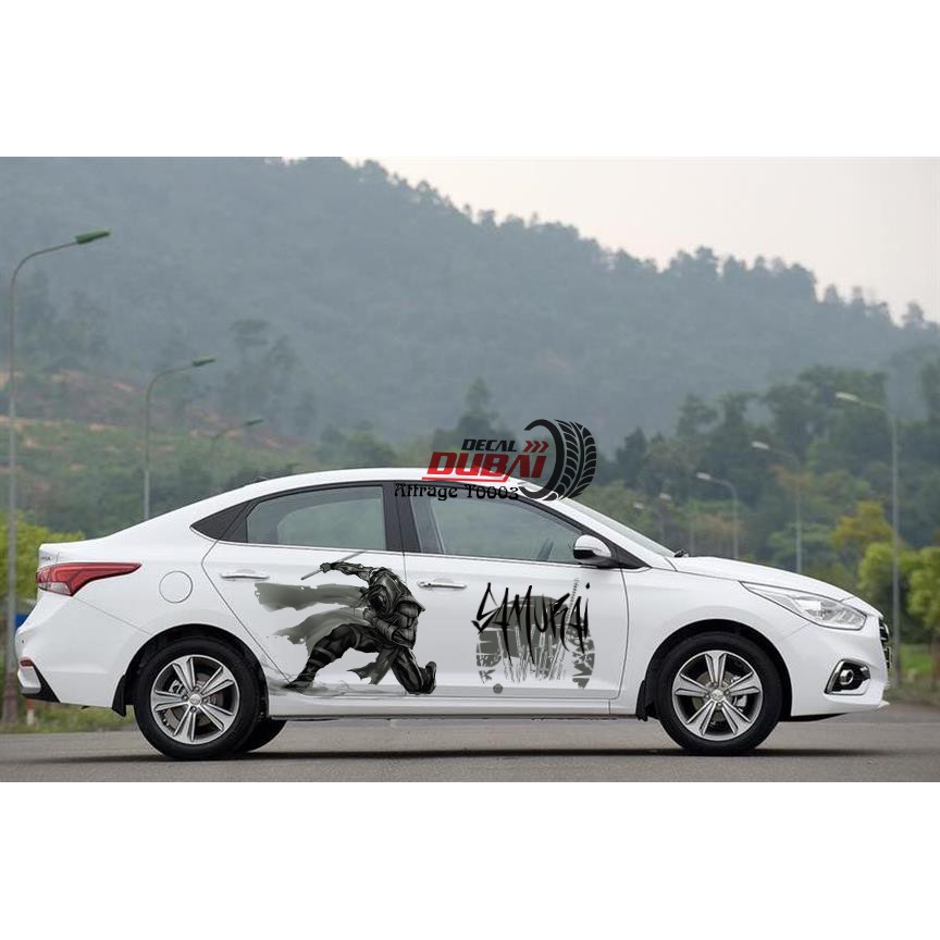 Tem Dán Xe Huyndai Accent Samurai Cực Ngầu