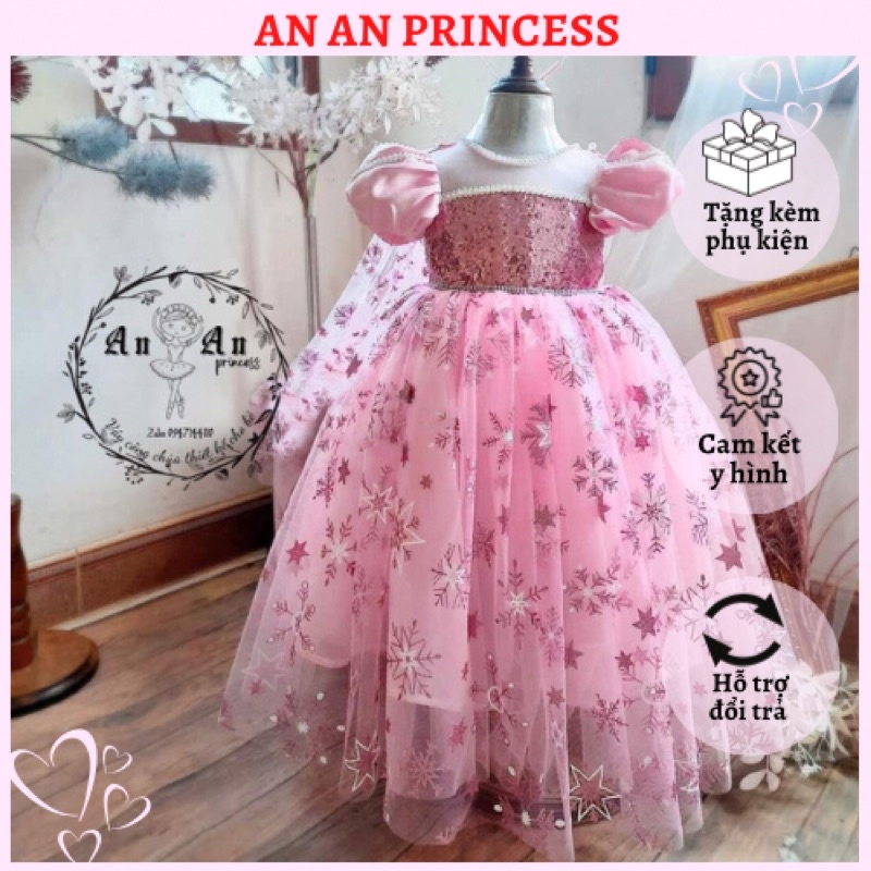 Váy công chúa ELSA hàng thiết kế cao cấp dễ thương phồng xinh cho bé