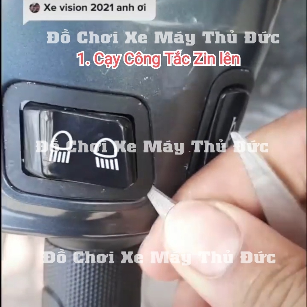 Công Tắc Tắt Đèn Pha Xe Honda Vision Wave A110 Blade rsx led Lead lead125 - Chính Hãng - Bảo Hành