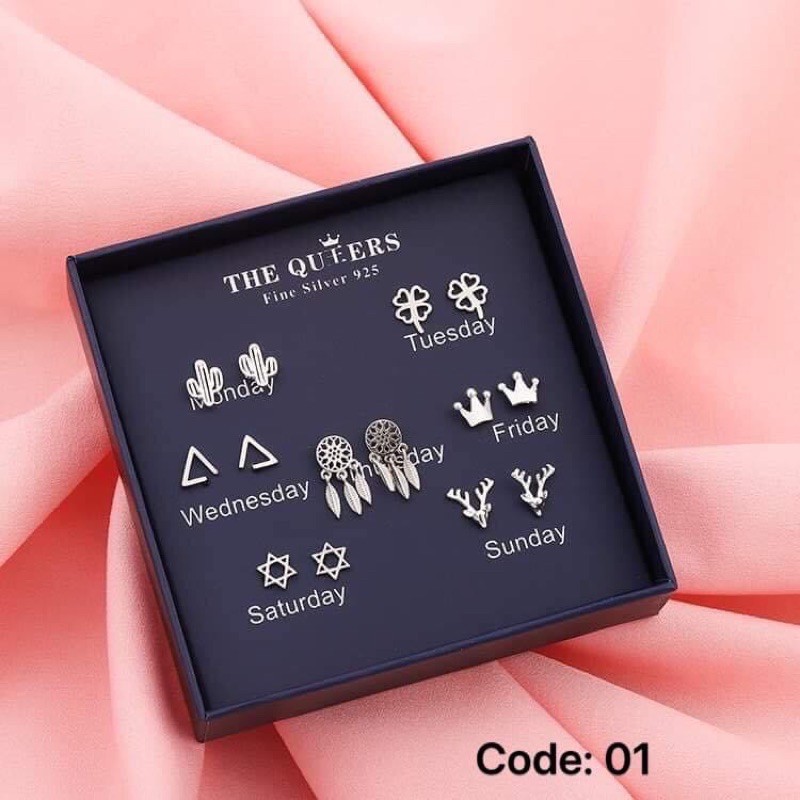 SET HOA TAI 7 NGÀY BẠC 925 XƯƠNG RỒNG