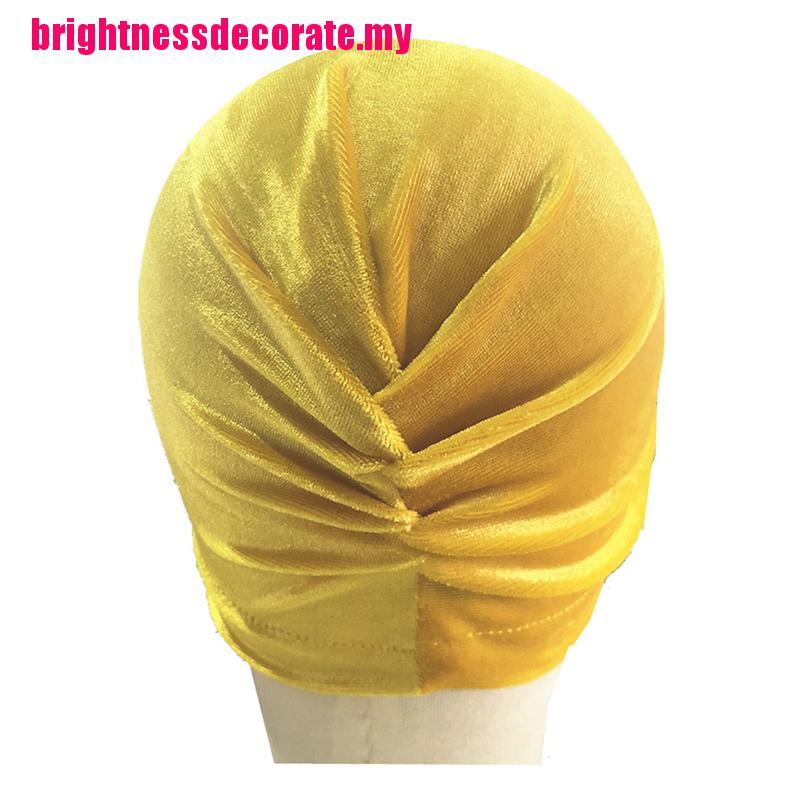 Mũ Turban Vải Nhung Vành Rộng Co Giãn Thời Trang Mùa Đông Mới Cho Bé Gái