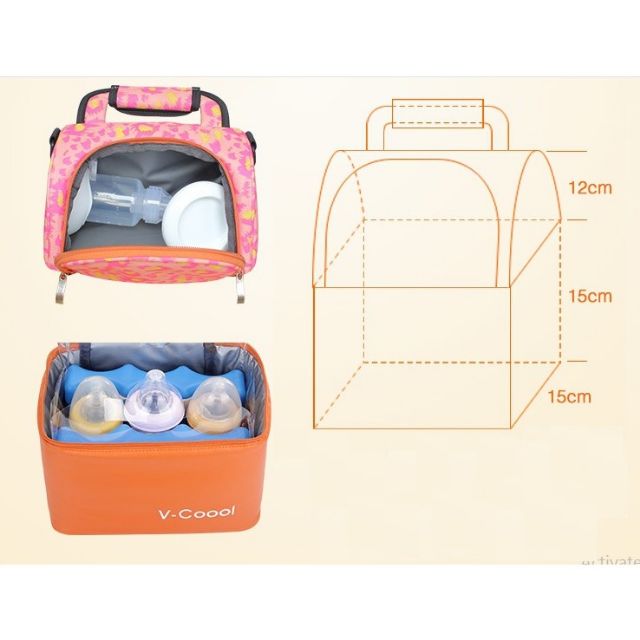 Túi giữ nhiệt Vcoool 2 ngăn cao cấp(tặng túi plastic)