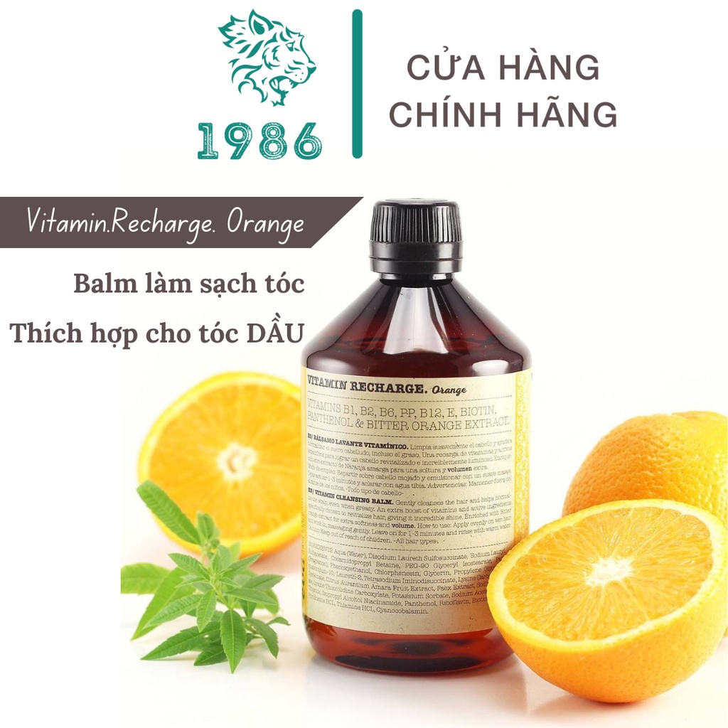 Dầu gội cho tóc dầu Eva Vitamin Recharge Orange Tây Ban Nha