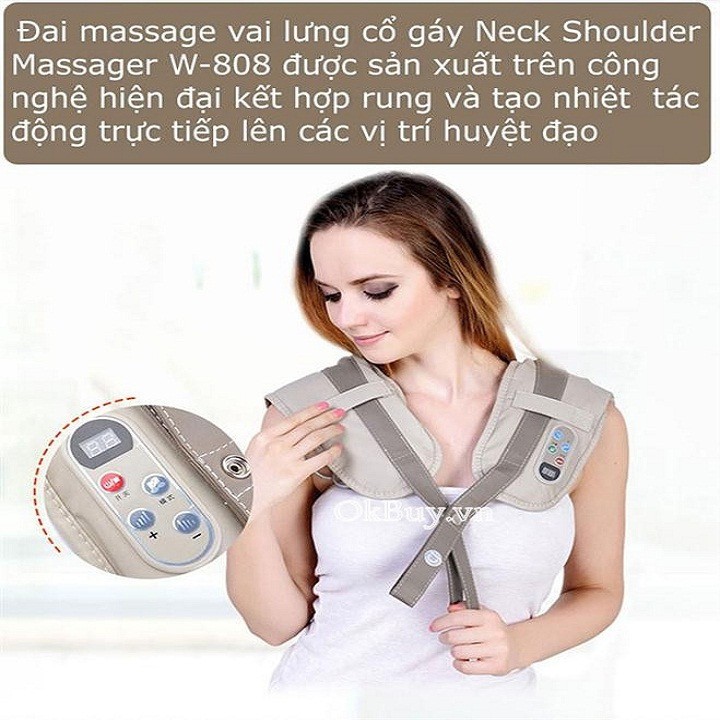 Đai massage cổ vai gáy Neck Shoulder Massager W-808