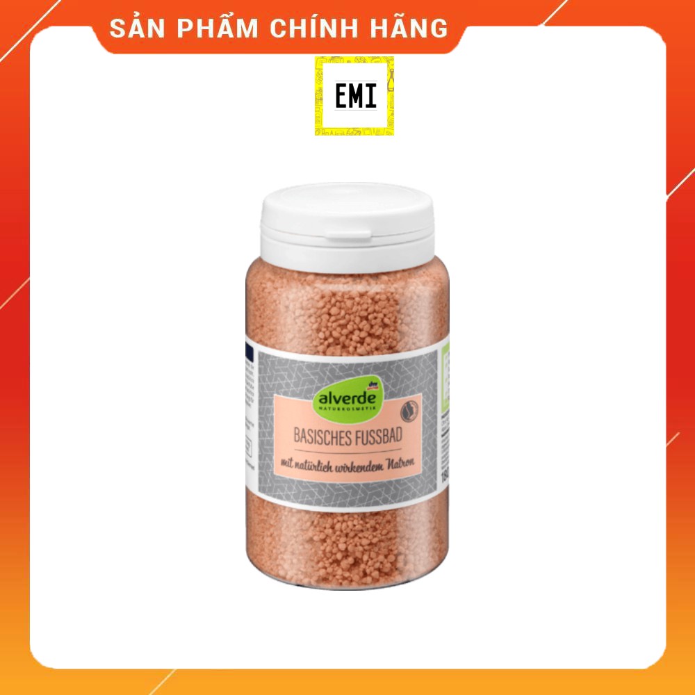 Muối ngâm chân Alverde - từ muối hồng Himalaya lưu thông máu 180g - Hàng chuẩn Đức