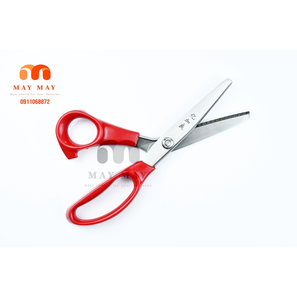 Kéo cắt răng cưa loại tốt hộp đỏ hàng chất lượng