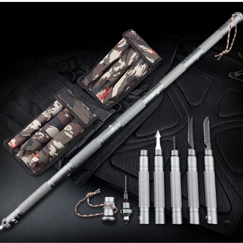 Hx outdoors ZSG-001 Gậy Chiến Thuật Sinh Tồn Dã Ngoại cắm trại bushcraft