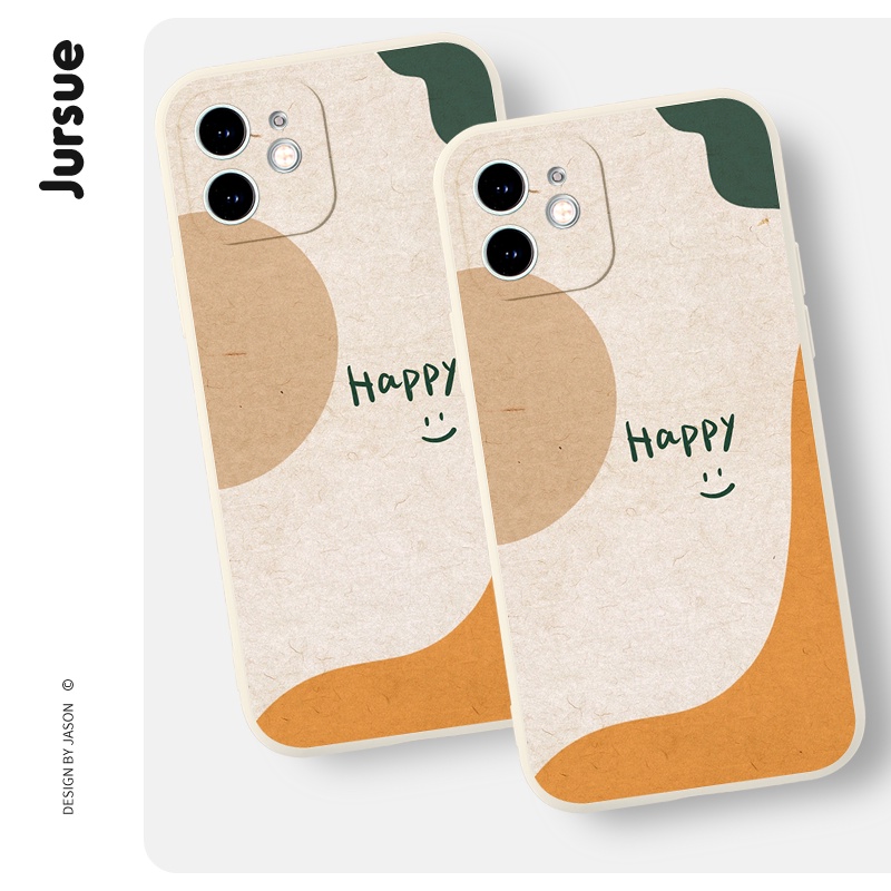 Ốp điện thoại JURSUE hoạt hình dễ thương đẹp ngộ nghĩnh mềm Cho iPhone 14 13 12 11 Pro Max SE 2020 X XR XS 8 7 ip 6S 6 kute XYH633