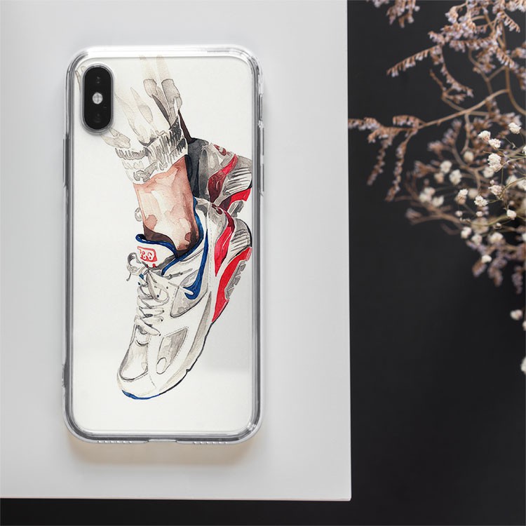 Vỏ/ốp ip chống sốc nike hãng màu đỏ Iphone 7/8/8Plus/X/Xs/Xs Max/11/11 Promax/12/12 Promax NIKPOD00192