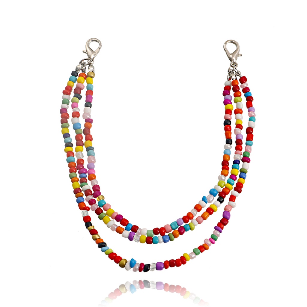Dây Chuyền Xỏ Hạt Nhiều Màu Sắc Phong Cách Bohemian Sang Trọng Dành Cho Nữ