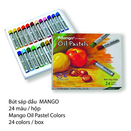 Bút sáp dầu Mango 24 màu