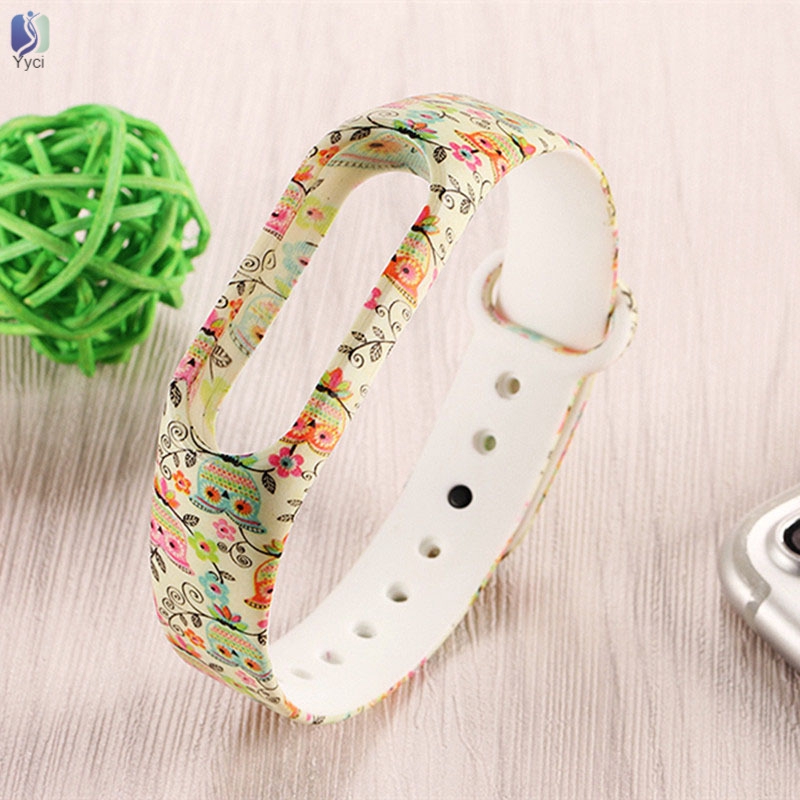 Dây Đeo Thay Thế Chất Liệu Silicon Màu Trơn Cho Xiaomi Mi Band 2